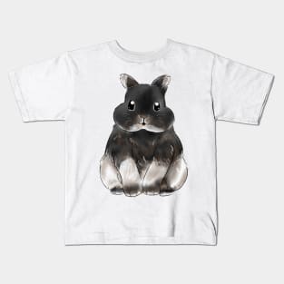 Bobby Netherland Dwarf Rabbit Watercolor Design Kids T-Shirt